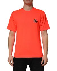 Dolce & Gabbana - Dolce & Gabbana Logo-Embroidered Crew Neck T-Shirt - Lyst