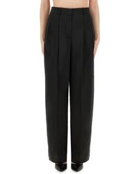 Michael Kors - High-Waisted Wide Leg Pants With Pleated Front - Lyst