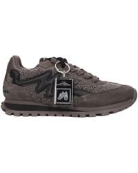 Marc Jacobs - Gray Fur Chunky Sneakers - Lyst