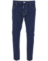 DSquared² - Jeans With Belt Loops And Logo Patch On The Rear - Lyst