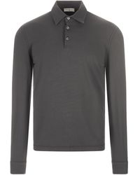 Fedeli - Dark Long Sleeve Polo Shirt - Lyst