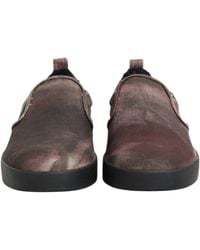 Dolce & Gabbana - Cotton Low Top Slip On Sneakers Shoes - Lyst