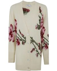 Blumarine - Maxi Sweater Dahlia Cardigan - Lyst