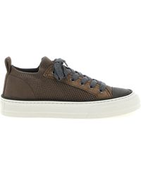 Brunello Cucinelli - Cotton Low Top Sneakers - Lyst