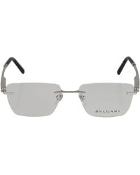 BVLGARI - Rimless Classic Glasses - Lyst