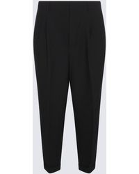 Ami Paris - Wool Blend Pants - Lyst