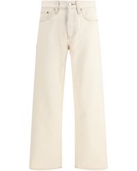 sunflower - Loose Fit Contrast Jeans Ecru Cotton - Lyst