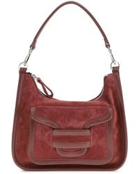 Pierre Hardy - Alpha Day Miss Leather Shoulder Bag Suede Calf Carmine Burgundy Bos Taurus - Lyst