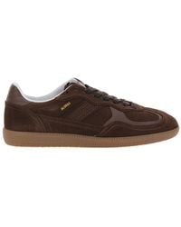 Alohas - Sneaker Tb.490 Low Top With Engraved Logo Detail On The Side And Perforated Leather Details For Cow Suede - Lyst