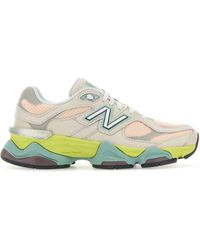 New Balance - Mesh And Leather 9060 Sneakers - Lyst