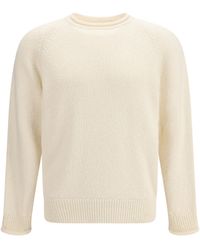 Umit Benan - Ralph Crewneck Cotton Sweater With Raglan Sleeves - Lyst
