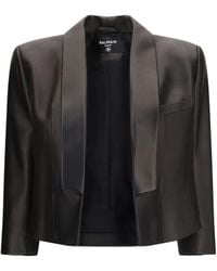 Balmain - Spencer Leather Jacket - Lyst