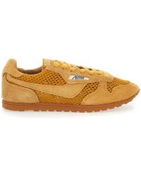 Autry - 'Windspin Low' Sneaker With Logo On The Side And On The Pu - Lyst