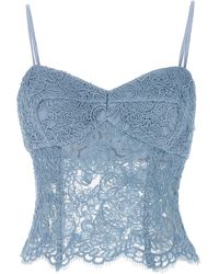Ermanno Scervino - Lace Bustier Top Tops - Lyst