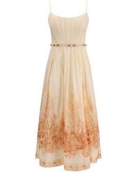 Zimmermann - Wanderlust Corset Midi Dress - Lyst