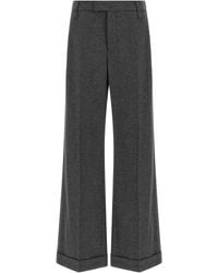 Brunello Cucinelli - Brunello Cucinelli Virgin Wool And Cashmere Blend Trousers - Lyst