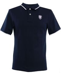Blauer - Short-Sleeved Polo Shirt With Inserts - Lyst