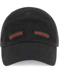 Gucci - Cotton Baseball Cap With Embroidery Hats E Hairbands - Lyst