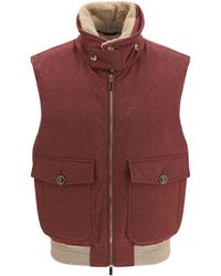Brunello Cucinelli - Wool Padded Vest - Lyst