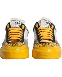 Dolce & Gabbana - Leather Dna Low Top Sneakers Shoes - Lyst