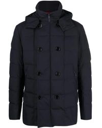 Fay - Navy Blue Duck Feather Padded Jacket - Lyst