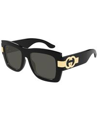 Gucci - Sunglasses Square Full Rim, Shiny Frame And Lens Gg1688001 - Lyst