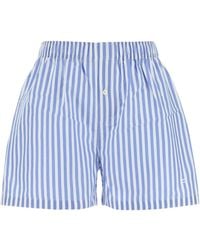 Philosophy Di Lorenzo Serafini - Philosophy Di Lorenzo Serafini Striped Cotton Shorts - Lyst
