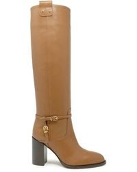 Lella Baldi - Camel Leather Boots - Lyst