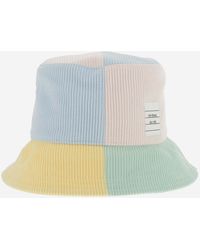 Thom Browne - Colorblock Velvet Bucket Hat - Lyst