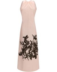 Crida Milano - Petunia Long Dress Cotton And Viscose Duchesse Cotton - Lyst