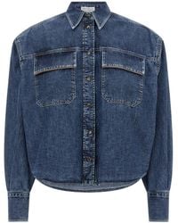 Brunello Cucinelli - Cotton Blouse - Lyst