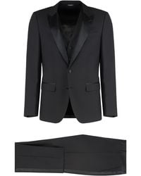 Dolce & Gabbana - Stretch Wool Three-Pieces Suit - Lyst