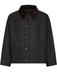 Barbour - Tartan Transport Waxed Jacket - Lyst