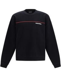 DSquared² - Cotton Crew Neck Sweatshirt With Logo Print Sweatshirts - Lyst
