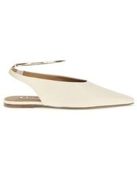 Jil Sander - Goatskin Ballet Flats - Lyst