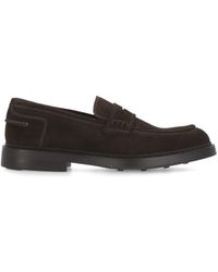 Doucal's - Suede Leather Loafers - Lyst