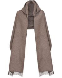 Brunello Cucinelli - Cool Knit Hooded Scarf - Lyst