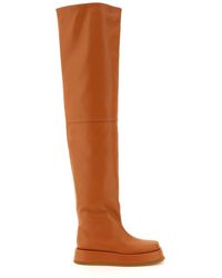 GIA X RHW Faux Leather Rosie 10 Boots - Brown