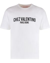 Valentino Garavani - Cotton Crew-Neck T-Shirt T-Shirts - Lyst