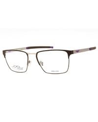 Police - Police Vplg79 Rectangular Metal Frame Eyeglasses - Lyst