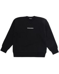 DSquared² - Crew Neck Sweatshirt Cotton Hoods & Sweatshirts - Lyst