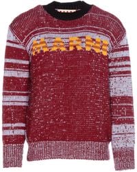 Marni - "moulinè" Wool Sweater - Lyst
