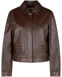 Loulou de Saison - Ascot Leather Jacket - Lyst