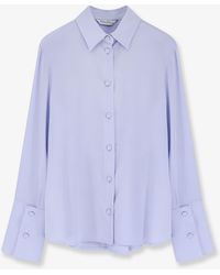 Max Mara - Mxpvoliera Stretch Silk Shirt - Lyst