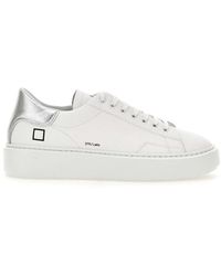 Date - Sfera Laminated Leather Sneakers - Lyst