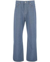 Jacquemus - 'Le De-Nimes Droit' Five Pocket Jeans With Embroidered Logo On The Back - Lyst