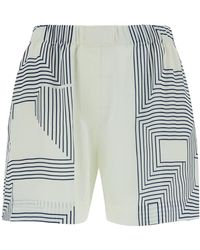 Low Classic - Shorts With Graphic Print - Lyst
