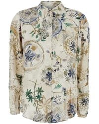 Momoní - Momoni All-Over Botanical Print Shirt - Lyst