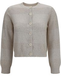 Brunello Cucinelli - Long-Sleeve Crewneck Cotton Sweater - Lyst