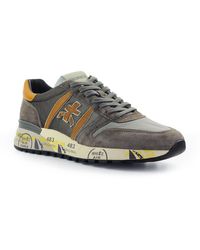 Premiata Leather Lander Sneakers in Blue for Men - Lyst